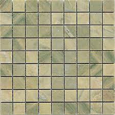 Lithos Mosaico Мраморная мозаика 5x5 Verde Laguna Anticato