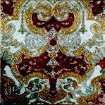 Мраморная плитка Akros The Original Merope TSS Bianco Carrara Rosso Gold 40x40