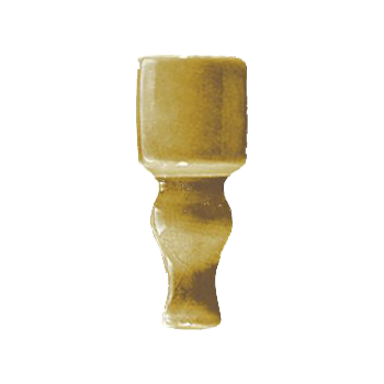 Вставка Ceramiche Grazia Epoque Angolo Finale Diamantato Mustard Craquele 2x6,5