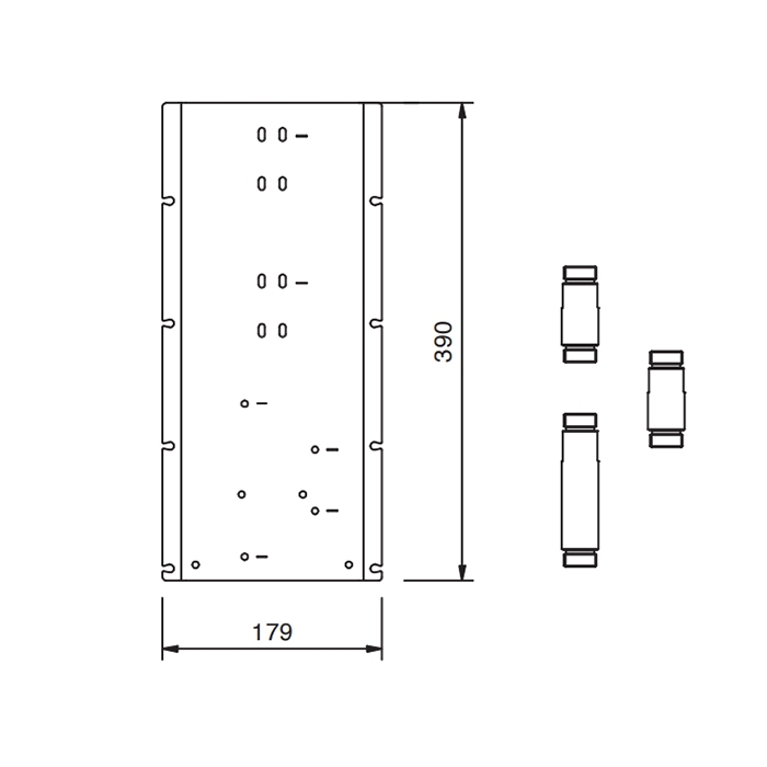 Fantini Планка и соединения для простой установки термостатических смесителей 9100W042