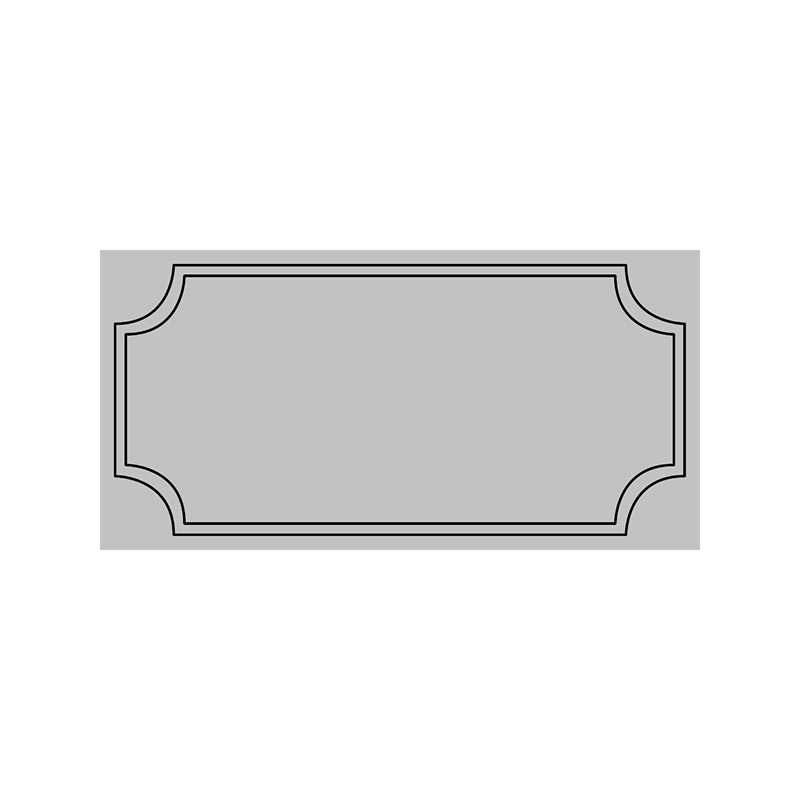 Керамическая плитка Etruria Design Art Deco Vectorframe B Silver Gray 1° Scelta 12,5x25