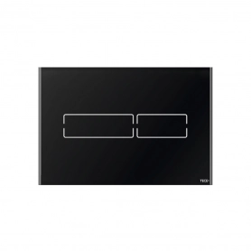 Tece Lux-mini Клавиша смыва с электронным сенсорным приводом стеклянная, цвет черный