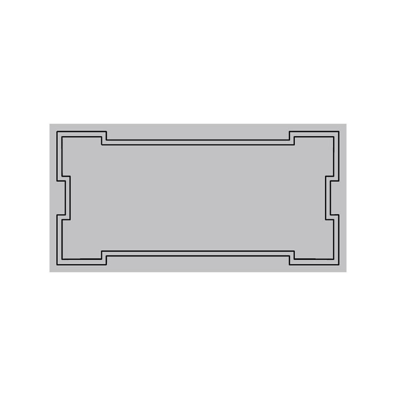 Керамическая плитка Etruria Design Art Deco Vectorframe C Silver Gray 1° Scelta 12,5x25