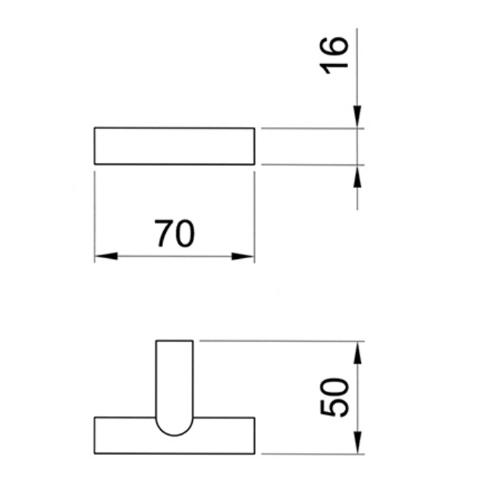 Fantini Young Крючок 96027608, цвет: хром