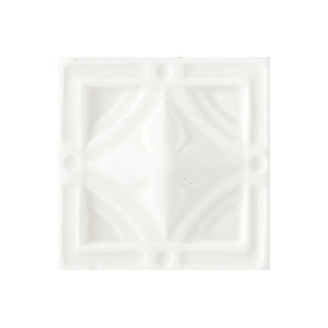 Вставка Ceramiche Grazia Essenze Neoclassico Tozzetto Bianco Craquele 6x6