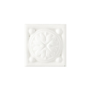 Вставка Ceramiche Grazia Essenze Voluta Tozzetto Bianco Craquele 6x6