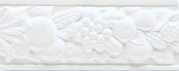 Бордюр Ceramiche Grazia Boiserie Robbiana Bianco Craquele 8x20