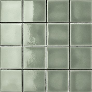 Керамогранит  Mutina Din Light Green Glossy 15X15