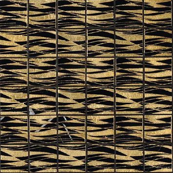 Мраморная плитка Akros Decorative Art Ravenna Miro Nero Marquinia Gold 30,5x30,5