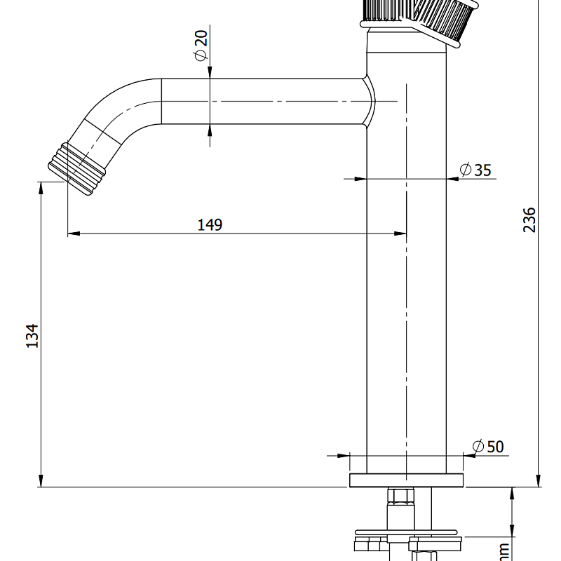 Смеситель для раковины Remer Atelier AL12ARP, медь брашированная