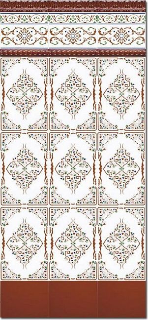 Керамическая плитка Ceramica Ribesalbes Zocalo Listone Cordon Miel 3x20