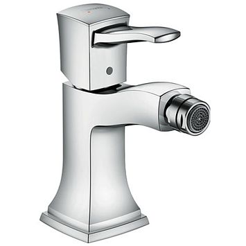 Смеситель для биде Hansgrohe Metropol Classic однорычажный, с рычаговой рукояткой, с донным клапаном, цвет: хром