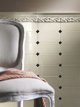 Бордюр Ceramiche Grazia New Classic Festone Bianco 6x26