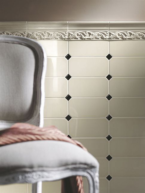 Бордюр Ceramiche Grazia New Classic Festone Bianco 6x26