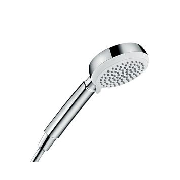 Ручной душ Hansgrohe Crometta 100 Vario 10см., с держателем, цвет: белый/хром