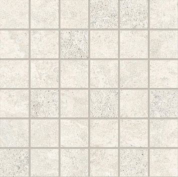 Керамогранит Emil Ceramica MaPierre Decoro Mosaico 5x5 Ancienne Blanc Naturale Rett 30x30cm, 9,5mm