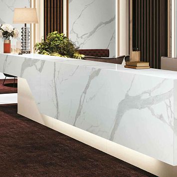 Керамогранит Infinity Marble Classic Statuario  Lucido Bookmatch 160x320x6