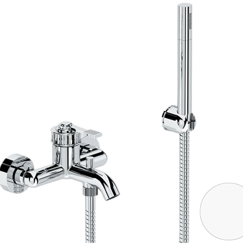 Смеситель для ванны Remer Atelier AL02BO, белый матовый
