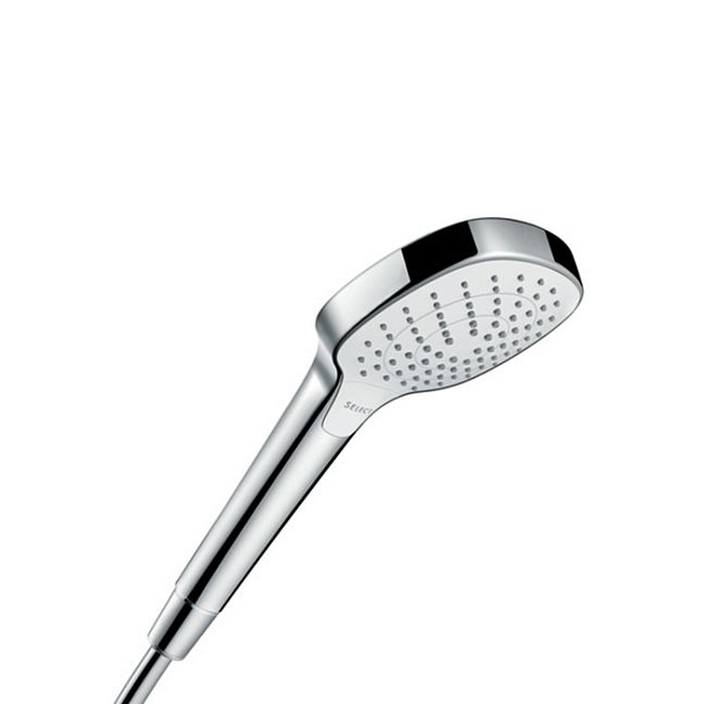 Ручной душ Hansgrohe Croma Select E Vario EcoSm 11см, цвет: белый/хром