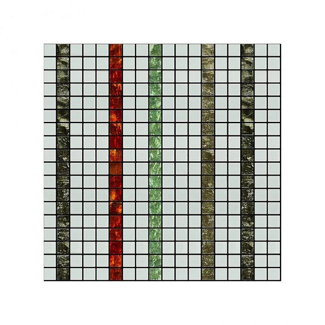 Стеклянная мозаика Art&Natura Stringhe Mosaic Di Fiori 5 29,5x29,5