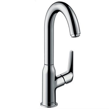 Смеситель для раковины Hansgrohe Novus 240 на 1 отв. с донным клапаном, поворотный излив 155мм, h247мм, цвет: хром