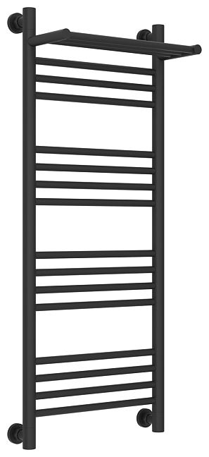Полотенцесушитель водяной Сунержа Богема+ с 1 полкой 1000х400, Тёмный титан муар
