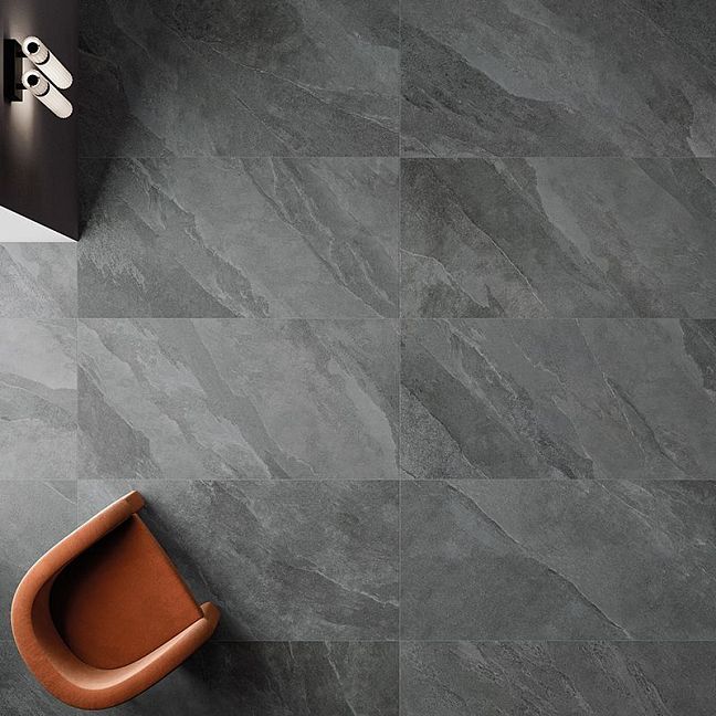 Керамогранит Keope Ceramiche Ubik Anthracite Bat R10 7,2x60