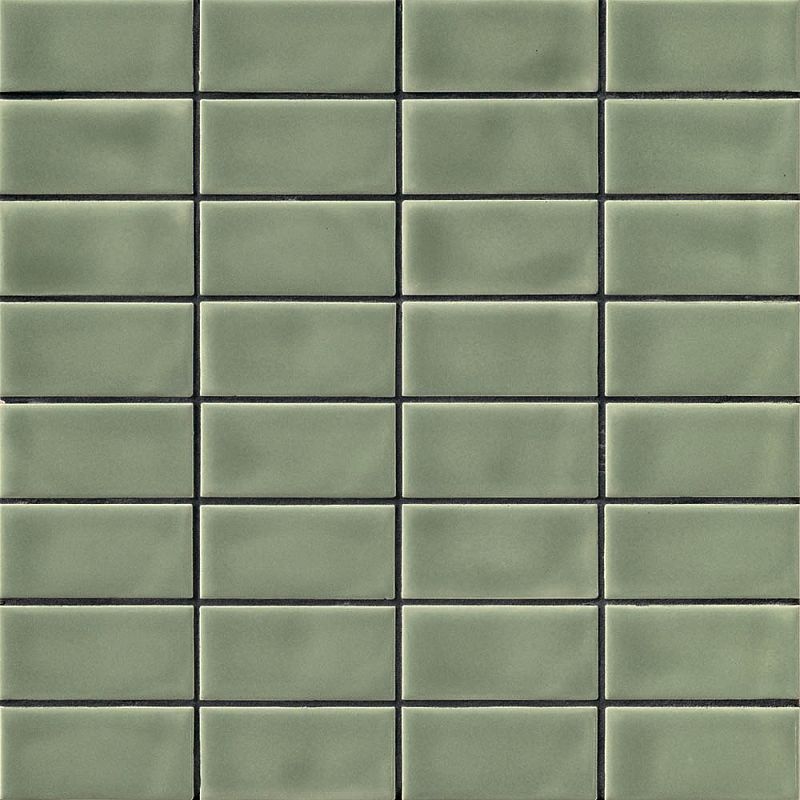 Керамогранит Mutina Din Light Green Matt 3,6X7,4 Rete 30,2X30,2