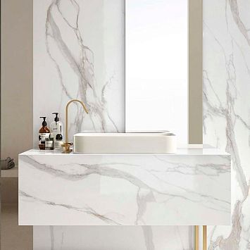 Керамогранит Infinity Marble Calacatta Oro  Lucido Bookmatch    160x320x12