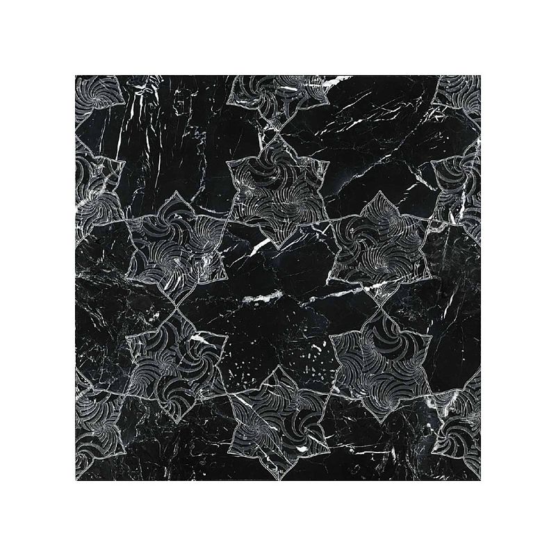 Мраморная плитка Akros Dogma Light Ironia WJN Nero Marquinia Naturale 30,5x30,5