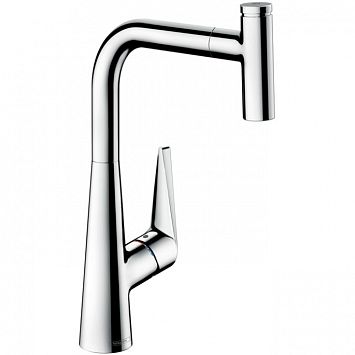 Смеситель для кухни Hansgrohe Talis Select S, с выдвижным душем, Цвет: хром