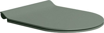 Сиденье для унитаза Norm/Pura/Kube X тонкое из термоактивных смол с антибактериальным покрытием и плавным спуском soft-close агава матовый (MS86CSN04)