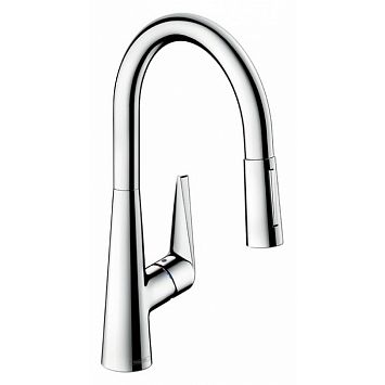 Смеситель для кухни Hansgrohe Talis S, с выдвижным душем, Цвет: хром