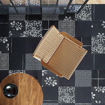 Керамогранит Mutina Chymia Impronta Black 30x30