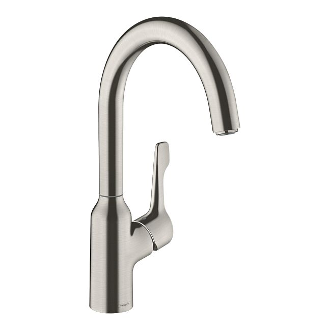 Hansgrohe Focus M43 Кухонный смеситель однорычажный, 220, Eco, 1jet сталь 71812800