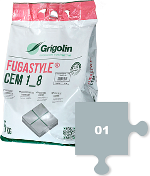 Затирка швов Fugastyle Cem 1_8 01  GRIGIO MANHATTAN 5kg