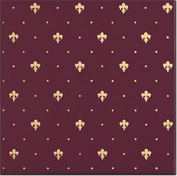 Керамическая плитка Petrachers Grand Elegance Giglio Oro Su Bordeaux Luc 20x20