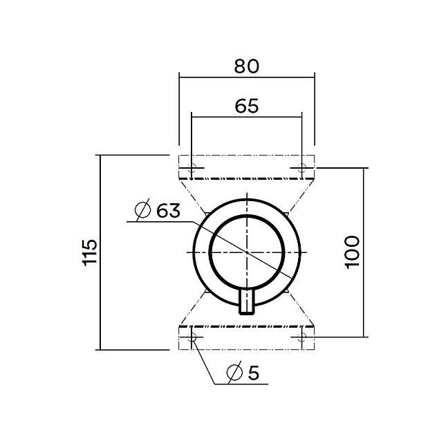 QuadroDesign Source/Ottavo Встраиваемая часть переключателя из стены на 2 потребителя