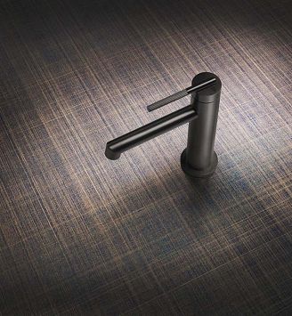 Смеситель для раковины Gessi Ingranaggio с донным клапаном, цвет Black Metal Brushed PVD (черный матовый).