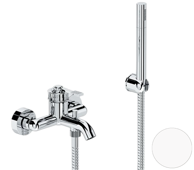 Смеситель для ванны Remer Atelier AL02BO, белый матовый