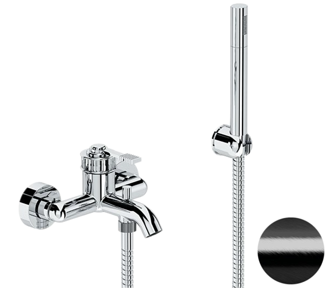 Смеситель для ванны Remer Atelier AL02CFP, черный брашированный хром