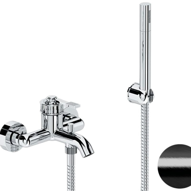 Смеситель для ванны Remer Atelier AL02CFP, черный брашированный хром