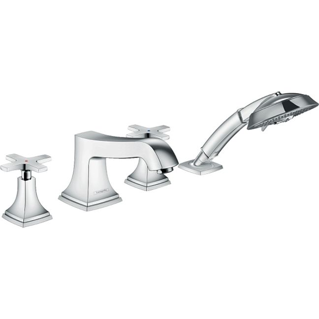 Смеситель для ванны Hansgrohe Metropol Classic на 4 отв., цвет: хром