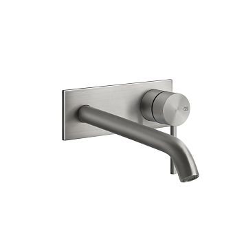 Внешняя часть смесителя для раковины Gessi 316 Flessa  L170-200, шлифованная сталь