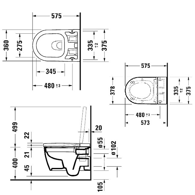 Duravit SensoWash F Lite Сиденье для унитаза унитаза с душем, 375х574 мм, для #2510092000, цвет: белый