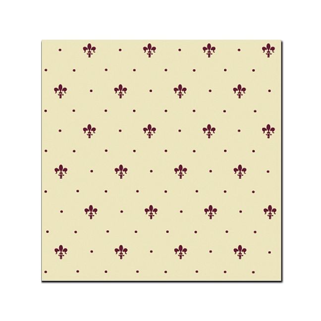 Керамическая плитка Petrachers Grand Elegance Giglio Bordeaux Su Crema 20x20