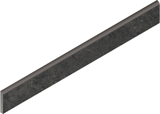 Italon Керамогранитный плинтус Room Stone Battiscopa Black 7,2x60 Cer Ret