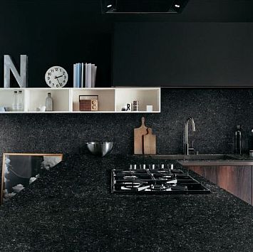 Керамогранит Infinity Materia Terrazzo Black Matte 160x320x12