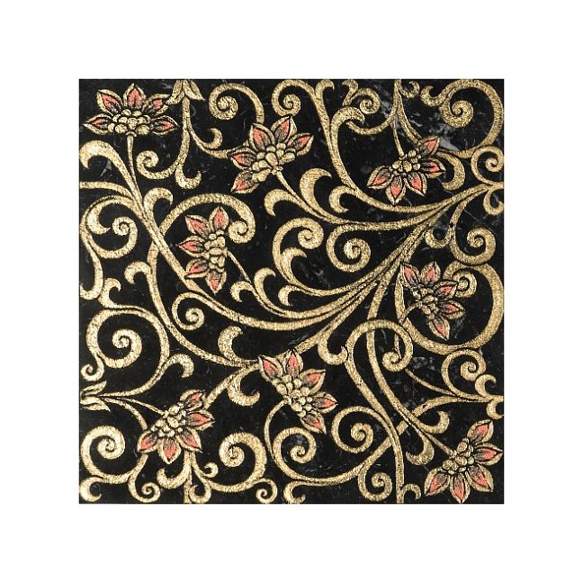 Мраморная плитка Akros Decorative Art Alfa Ceti T Nero Marquinia Gold 30,5x30,5