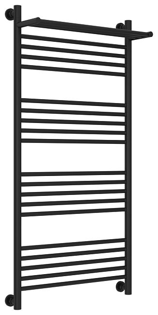 Полотенцесушитель водяной Сунержа Богема с полкой+ 1200х600, Матовый чёрный